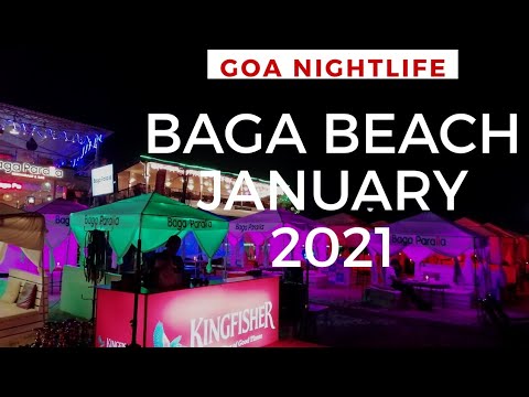 Baga Beach New Year Celebration | Goa Nightlife | Goa Baga Beach | Goa New Year Party 2021|