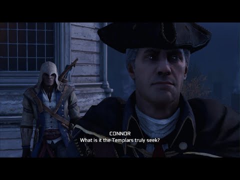 Connor And Haytham Rooftop Scene (Assassin's Creed 3 Remastered)