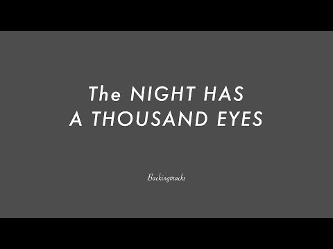The Night Has A Thousand Eyes chord progression (slow) - Jazz Backing Track Play Along The Real Book
