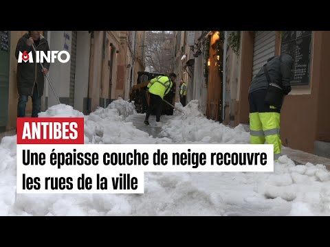 La grêle a recouvert les rues d'Antibes
