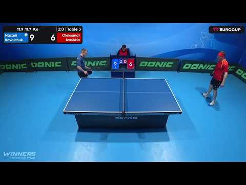 19:15 Nazarii Kovalchuk 3-0 Oleksandr Ivashkin 09.05.2023 TT Euro.Cup Ukraine Star. Table 3