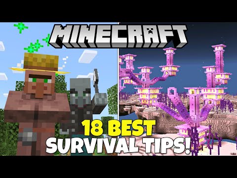 The 18 BEST Survival Minecraft Tips That No One Talks About! Minecraft Tutorial