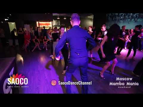 Anton Shcherbak and Valeriya Chernyshova Salsa Dancing at Moscow MamboMania weekend, Sat 27.10.2018