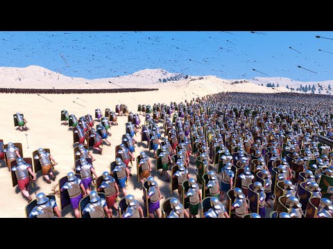 30,000 Romans Vs Arrow Rain Ultimate Epic Battle Simulator UEBS