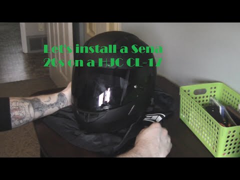 How to install a Sena 20s on a HJC CL 17