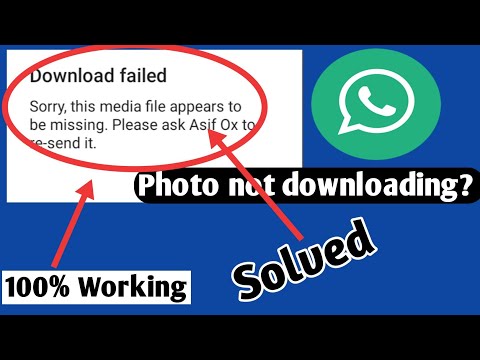 How to fix whatsapp download failed|| photos, videos not downloading/100% working
