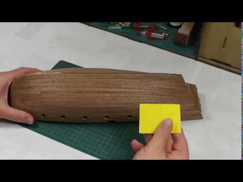 CASCO-26- Como lijar el forro del casco. HMS BEAGLE - Modelismo Naval