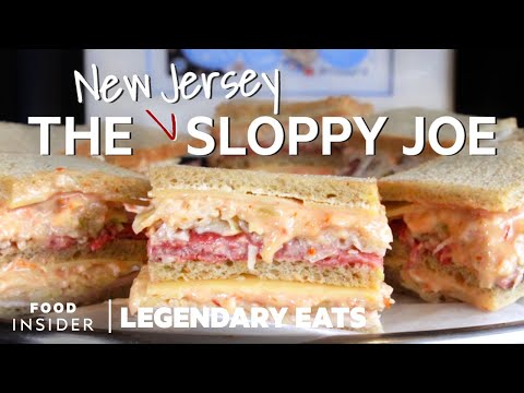ニュージャージーの象徴的なスロッピージョーはロシアのドレッシングとコールドカットで作られています。 (New Jersey’s Iconic Sloppy Joe Is Made With Russian Dressing And Cold Cuts | Legendary Eats)