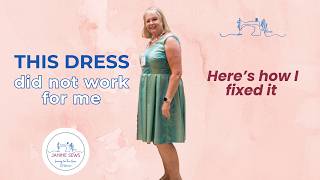 Wasn't loving the dress ... here's how I saved it ✂️ Sewing Fail to Save!