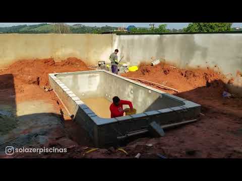 Construção de uma piscina de vinil #solazerpiscinas