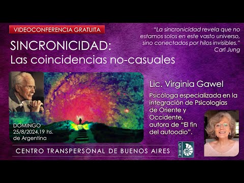 Virginia Gawel - Jung - SINCRONICIDAD: La casualidad no existe (Videoconferencia)
