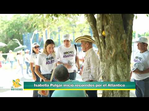 Isabella Pulgar, inició su recorrido por el departamento con una visita al municipio de Usiacurí