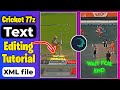 @Cricket77z  Text Editing | Alight Motion Cricket Video Editing | Cricket text Neon Effect Editing