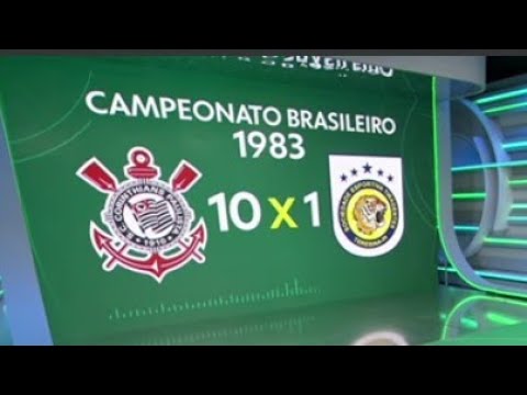 Maior goleada do Brasileirão  Corinthians 10 x 1 Tiradentes