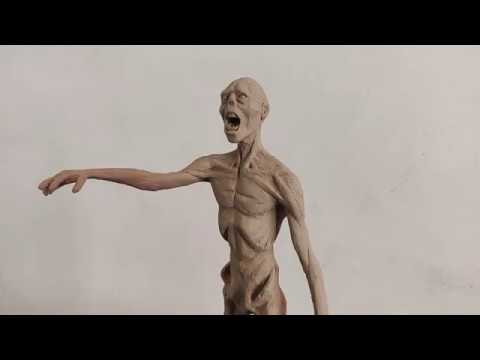 Zombie Sculpture Timelapse - Oil Based Clay