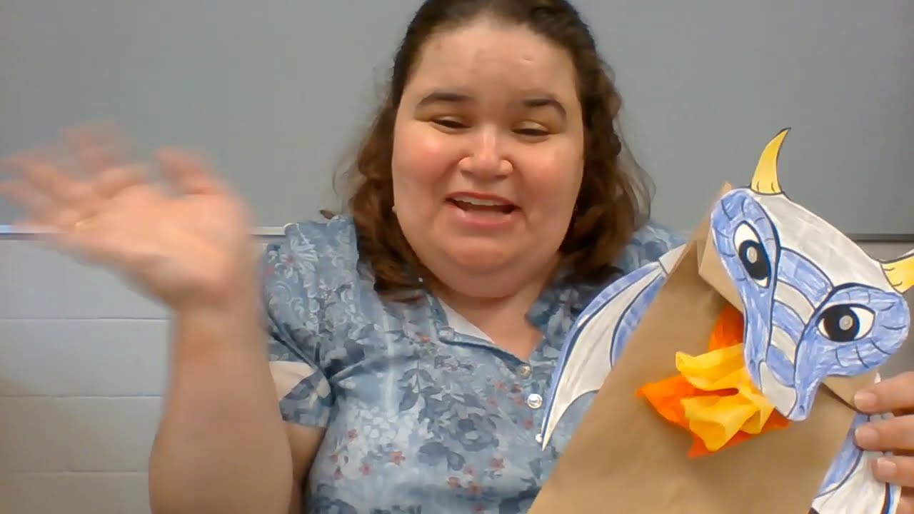Family Crafternoons/Paper Bag Dragon Puppet: Aug 6, 2020