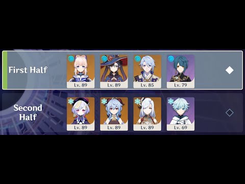 2.6 Spiral Abyss, Kokomi & Qiqi Main DPS, Mono Hydro/Cryo - (Floor 12, 9★)