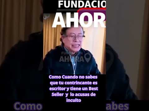 📚¡PETRO METIÓ LA PATA! LLAMÓ "INCULTO" A DE LA ESPRIELLA SIN SABER QUE EL ES AUTOR DE VARIOS LIBROS