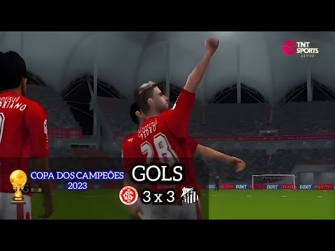 GOLS (60 FPS) - INTERNACIONAL 3 X 3 SANTOS - COPA DOS CAMPEÕES 2023 - 1° RODADA - PES PSP 2023 !!!