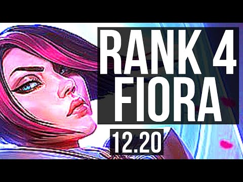FIORA vs YONE (TOP) | Rank 4 Fiora, 10/1/1, 6 solo kills, Dominating | KR Challenger | 12.20