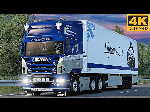 4K | ETS2 1.44 | Promods | Scania R580 V8 | Trondheim 🇳🇴 󠁧󠁢󠁳󠁣 - Molde 🇳🇴