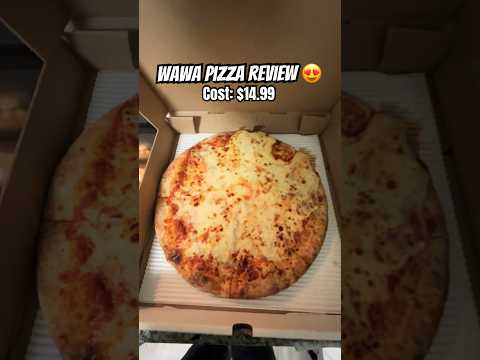 Wawa Pizza Review🍕Good or Gross? #shorts #fyp #food #pizza #review