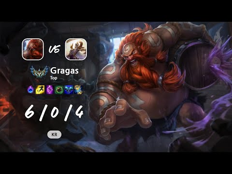 Gragas Top vs Kayle - KR Challenger Patch 13.11