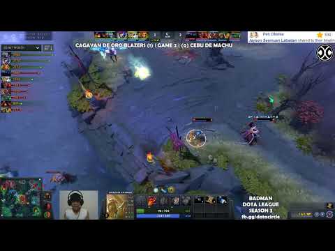 SHAMAN vs SHAMAN DISASTER | CDO BLAZERS VS CEBU DE MACHU HIGHLIGHT | BADMAN DOTA LEAGUE SEASON 3