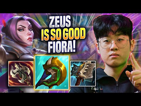 ZEUS IS SO GOOD WITH FIORA! - T1 Zeus Plays Fiora TOP vs Renekton! | Preseason 2023