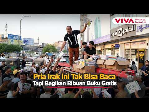 Bukan Orang Kaya, Tapi Bagikan Ribuan Buku agar Anak-anak Tetap Sekolah