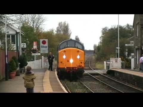 37604/20307 6C52 Heysham Harbour P.S. - Sellafield B.N.F. flasks at Bare Lane 5/11/08