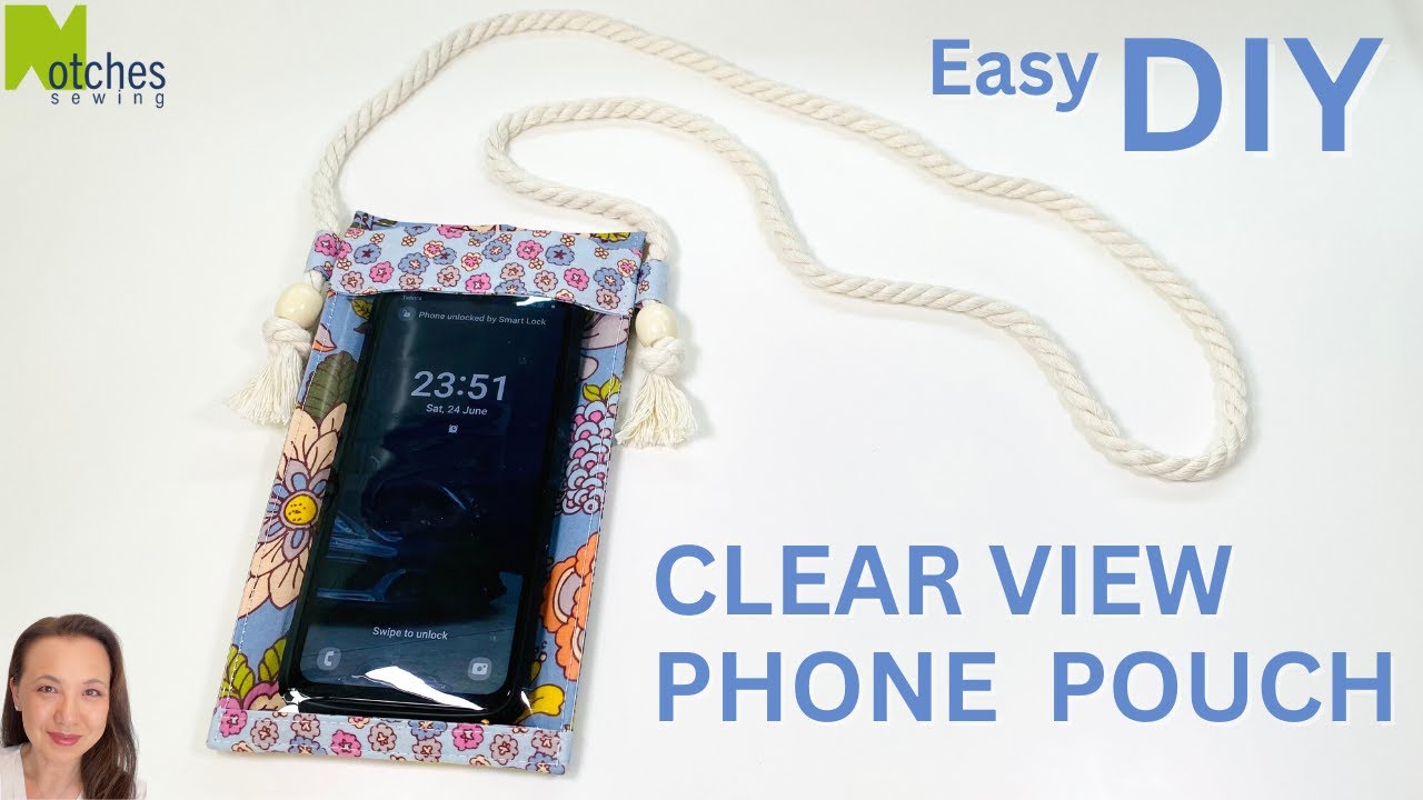 Make Your Own Toula Clear View Phone Sling Pouch With This Easy DIY Tutorial!