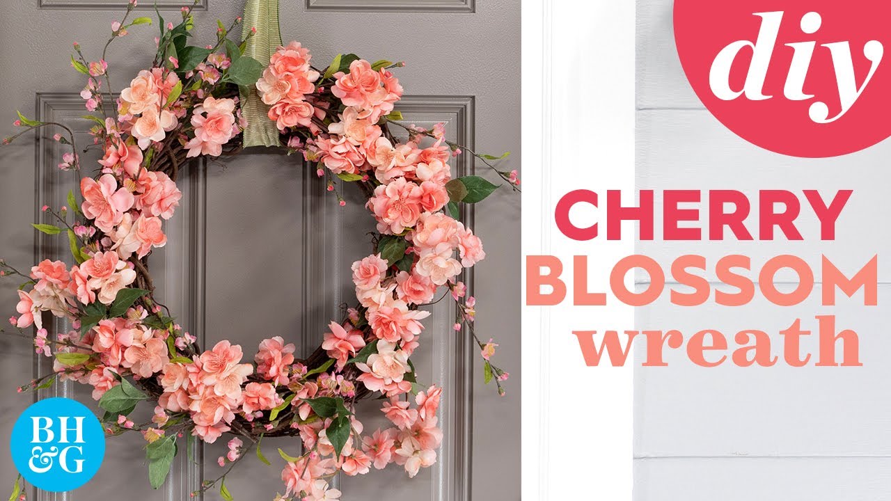 DIY Summer Cherry Blossom Wreath | Made By Me | Better Homes & Gardens