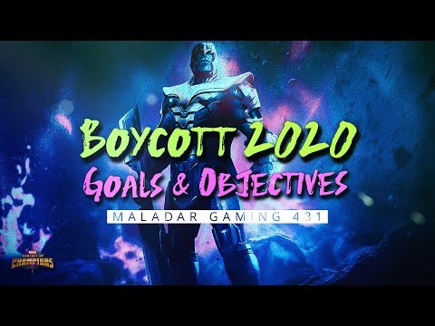 MCOC Boycott 2020 Goals & Objectives - Marvel Contest of Champions