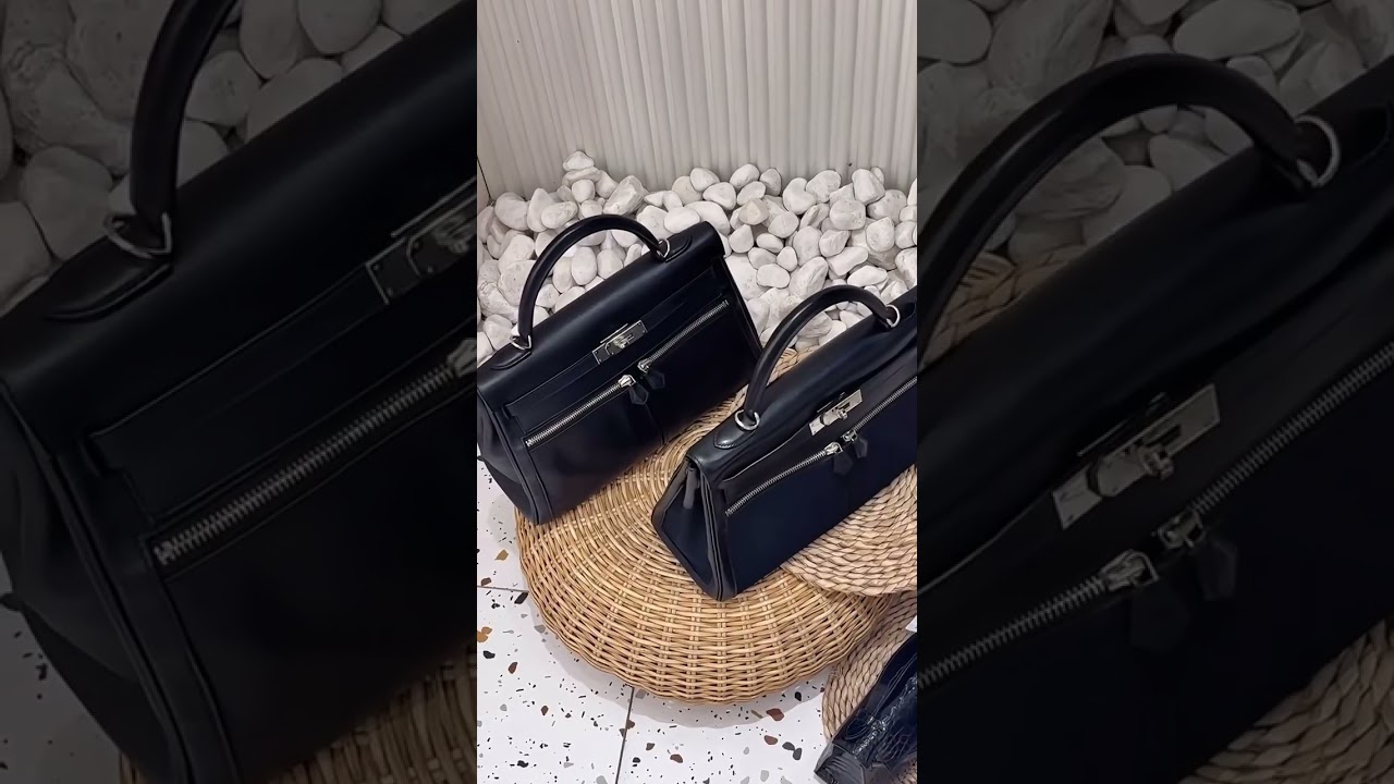 Lakis 32 PHW or Kelly 20 GHW? Which black suits your soul?🖤#minikelly #hermes #luxury #handstitched