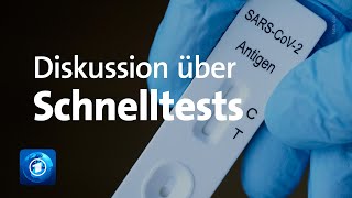 Corona in Deutschland: Diskussion über Schnelltests für alle