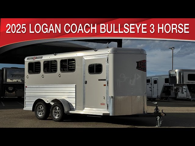 Preview image of 2025 Logan Coach Bullseye 3 Horse Bumper Pull Horse Trailer youtube video