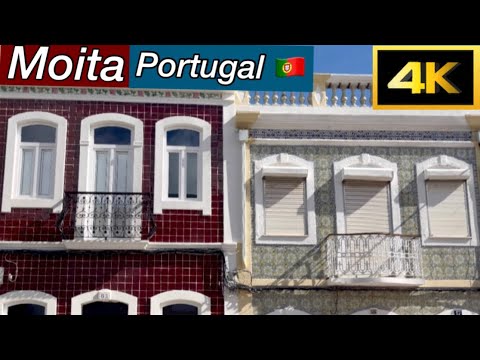 MOITA - Portugal 🇵🇹 Vintage Colorful Houses 🏘️🎨 Walk Tour 4k October 2022