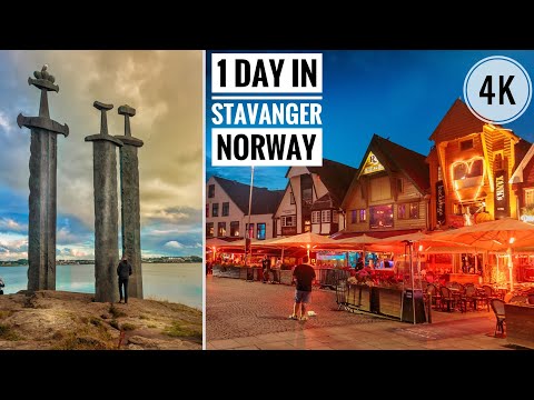 Norway, What can you see in 1-day in Stavanger city -2022-4K