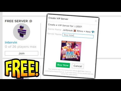 How To Get Free Vip On Jailbreak - roblox join the private vip server jailbreak earn cash quick