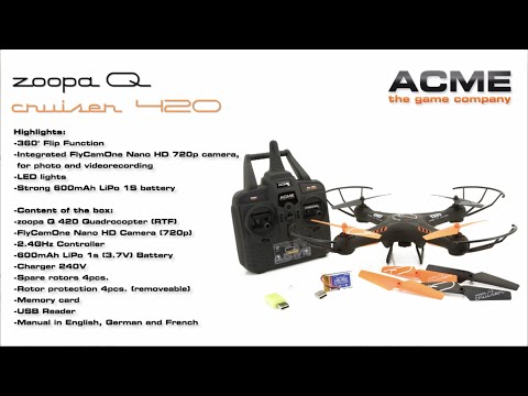ACME zoopa Q 420 Cruiser (incl. 720P HD cam)  Actionvideo (english)