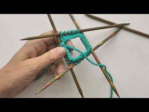 Socks Knitting #04 * Cast on with double pointed needles 4+1