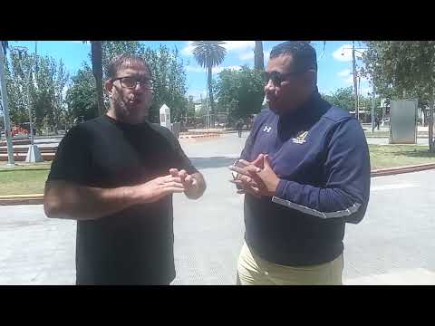 Entrevista en Plaza Central de Caucete San Juan Argentina