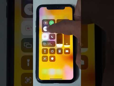 How do I turn screen rotation on and off in iPhone?