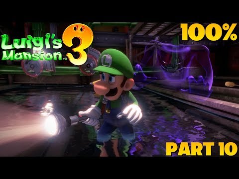 Luigi's Mansion 3 100% Walkthrough Part 10 (Floor B2: Story, Gems, Boo, Achievement & Gold Ghost)