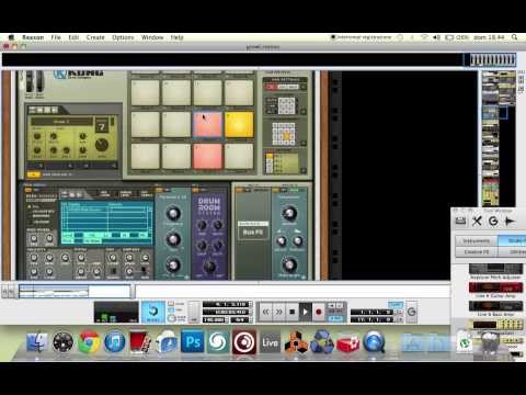 Reason 6 dubstep drum kit with kong combinator