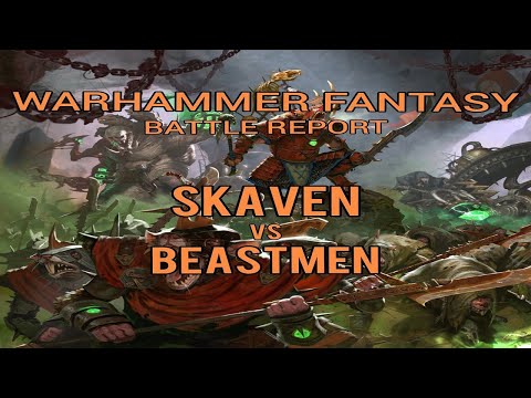 Warhammer Fantasy Battle Report 8th Edition | Skaven vs Beastmen | SquareHammer