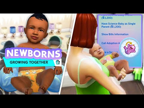 NEWBORNS ARE GETTING AN UPDATE! newborn reactions, new outfits & interactions - sims 4