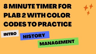 GMC 8-minute timer/bell for Plab 2 with color codes. #Practice #Plab2 #8minutetimer #img