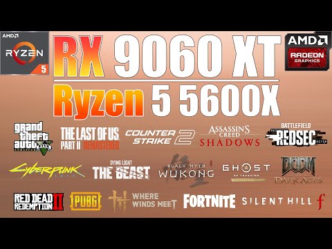 Ryzen 5 5600X + RX 9060 XT 16GB : 1440p Gaming Test - Surprising Results?